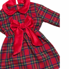 Abito tartan bimba fiocco